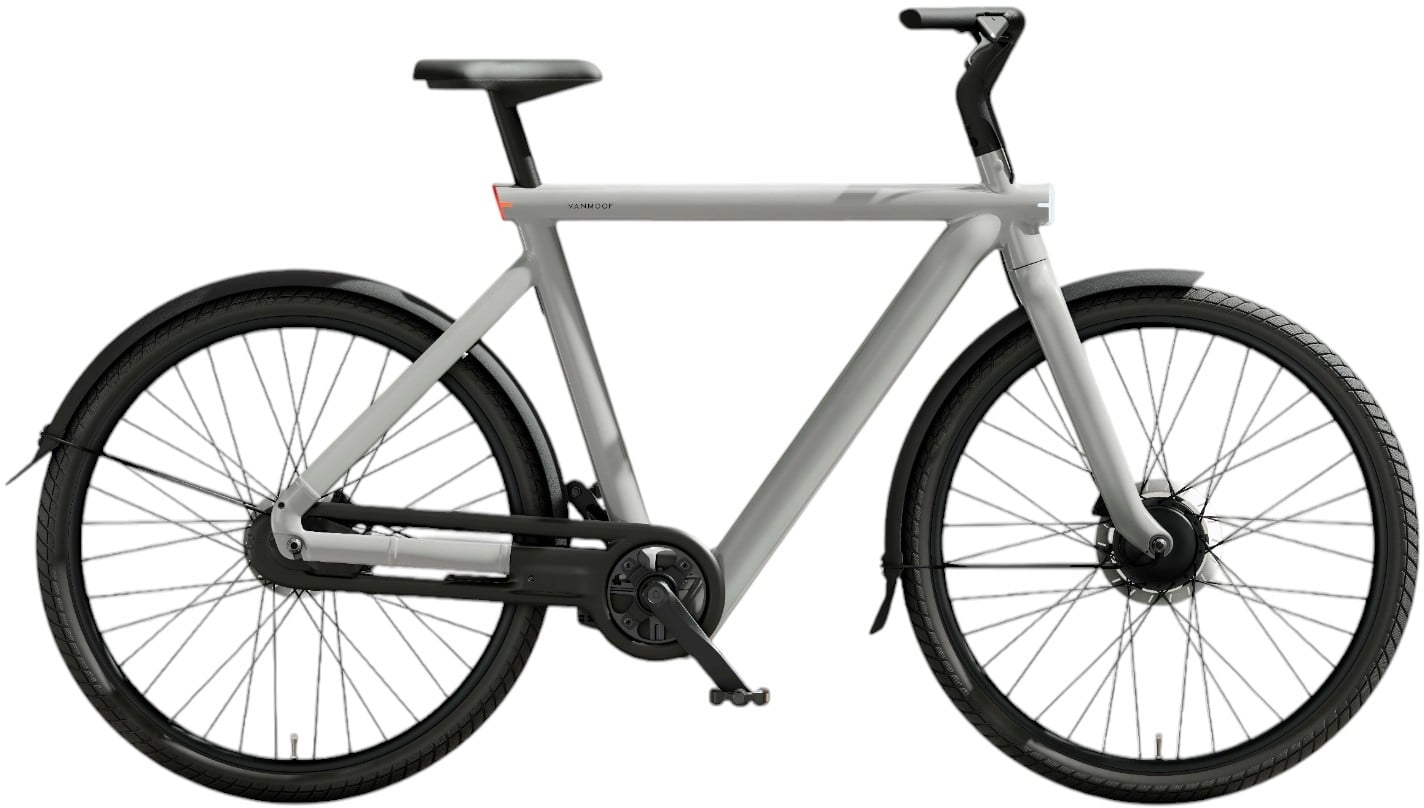 The Electric Bike Shop Vanmoof S5 Electric Bike With Hub Motor & Auto Hub Gear In Light Grey One Size For Riders 5'4