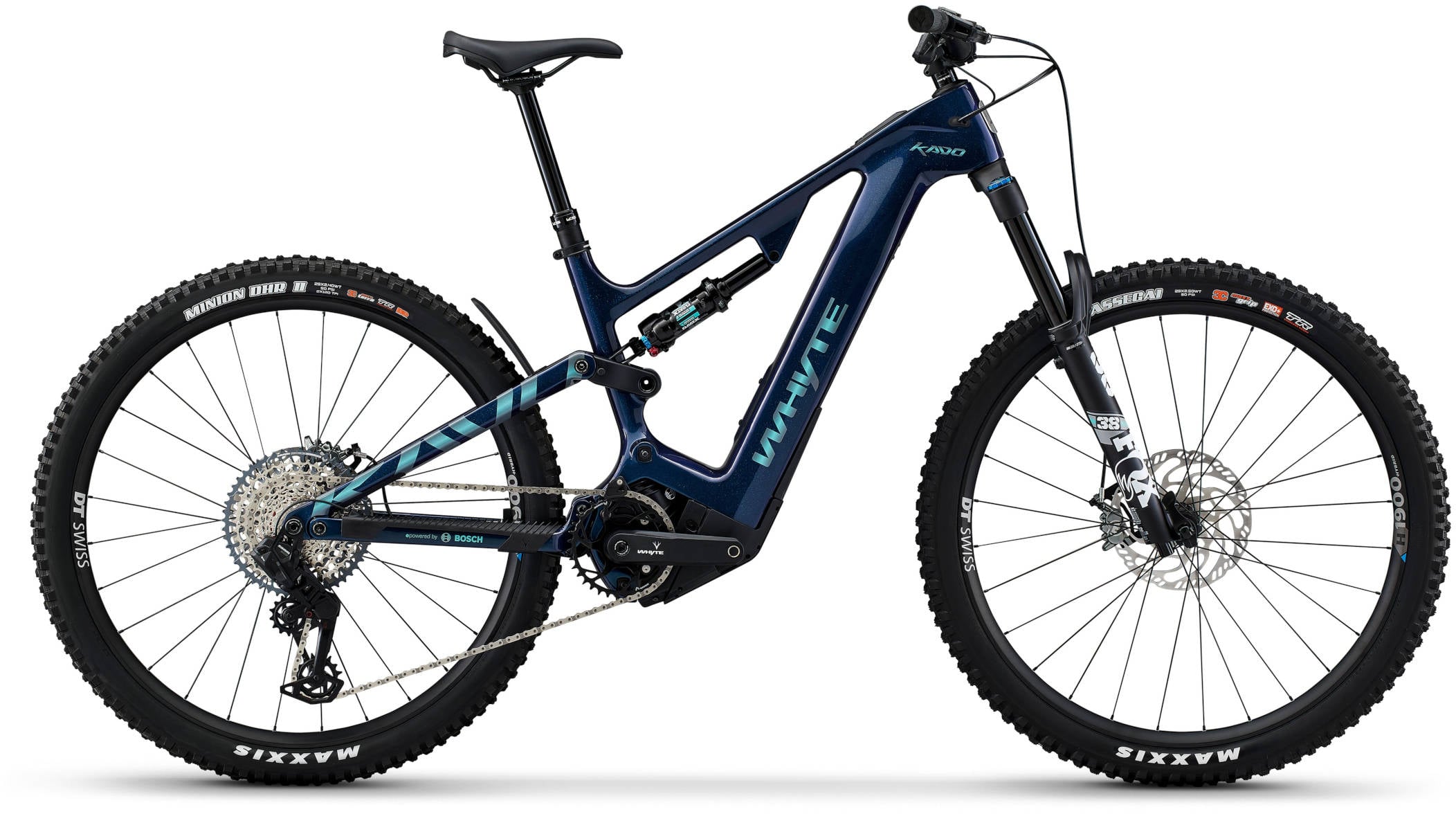 The Electric Bike Shop Whyte Kado RSX V1 Electric Enduro Full Suspension Carbon Mountain Bike In Gloss Midnight Blue Medium Gloss Midnight Blue