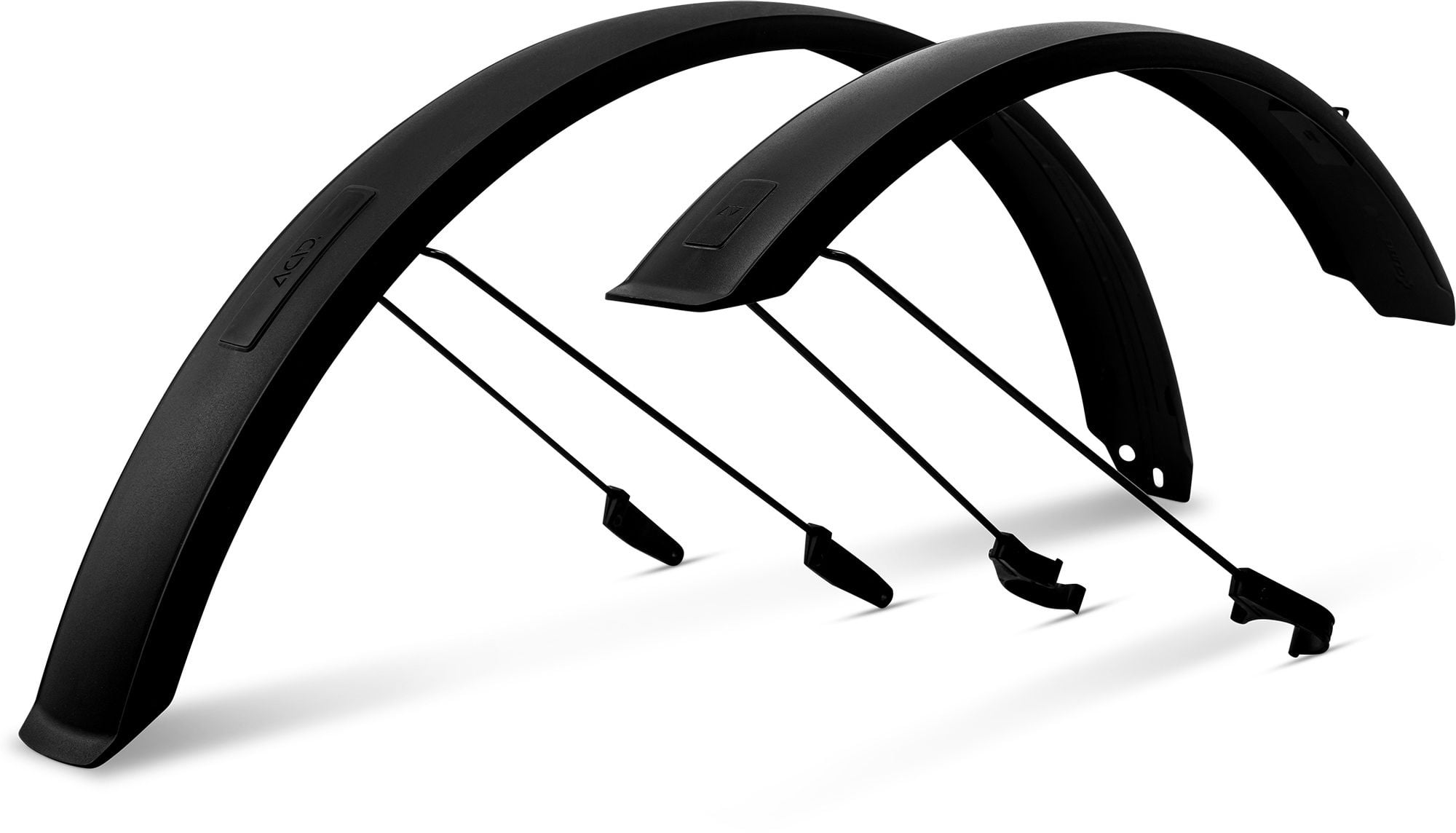 The Electric Bike Shop Cube Acid Mudguard Set 65 27.5 Inch BB Mount 2.35 Inch / 65mm In Black 27.5 inch Black