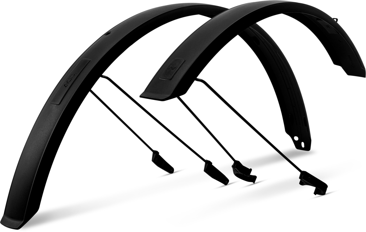 The Electric Bike Shop Acid Mudguard Set BB Mount 65mm 29 Inch In Black