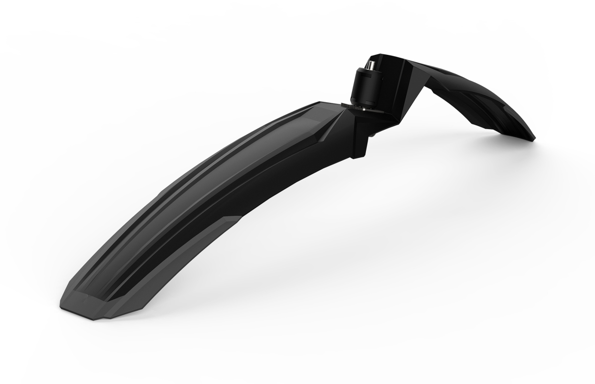 The Electric Bike Shop Acid Mudguard Vane Front 27.5 In Black & Grey, Black & Blue Or Black & Green Black & Grey