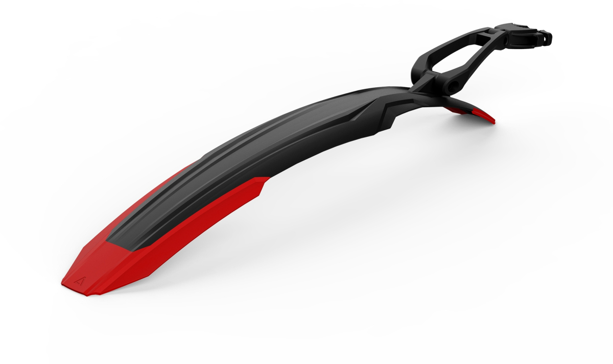 The Electric Bike Shop Acid Mudguard Vane Pure Rear 29 In Black & Grey / Red / Green Black & Red