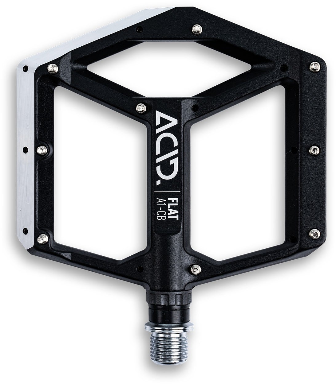 The Electric Bike Shop Acid Pedals Flat A1-CB In Black, Silver, Blue, Green, Red or Oil Slick Black