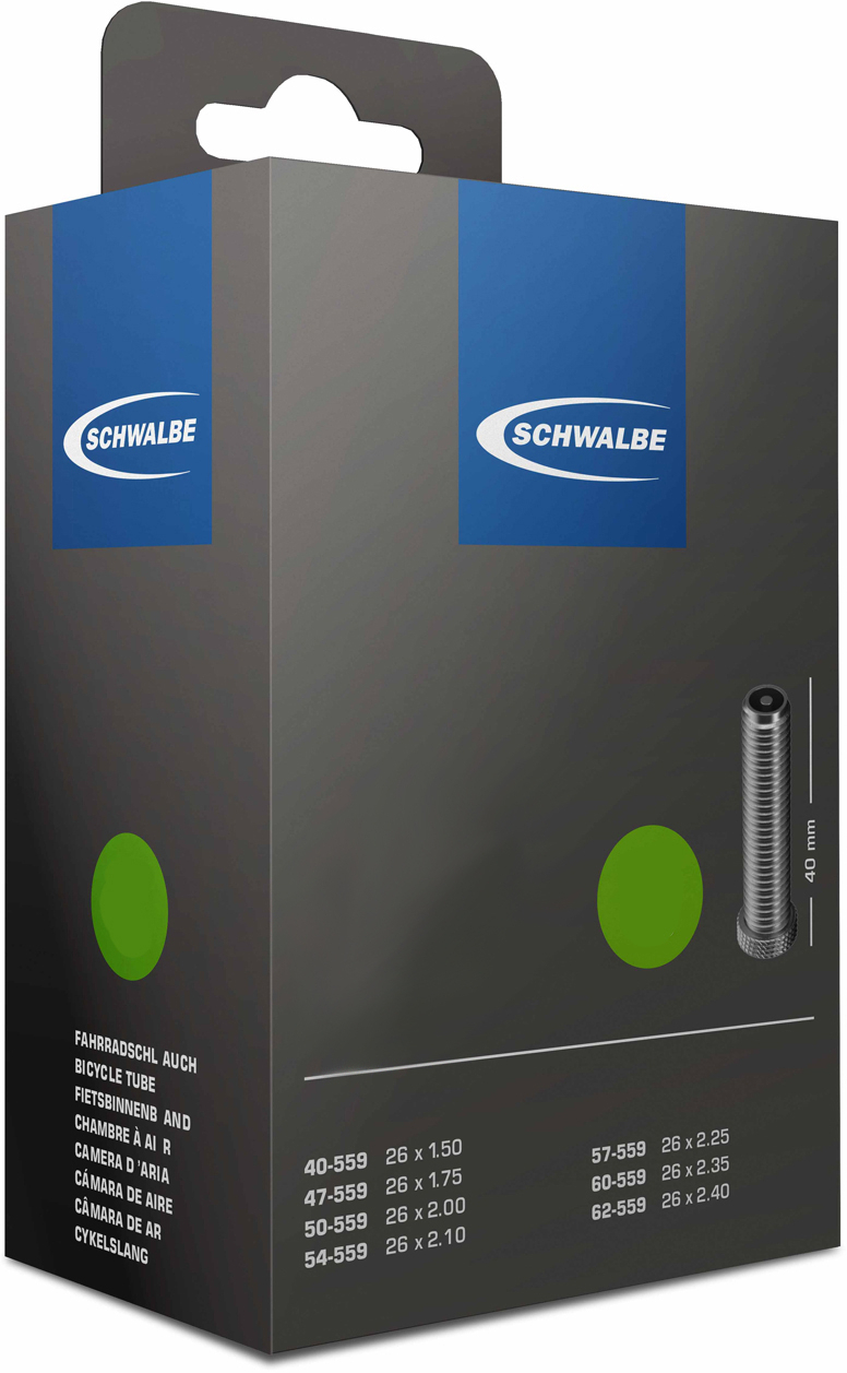 The Electric Bike Shop Schwalbe Inner Tube - Schrader Valve - Choose Your Size 20 x 1.5-2.5 Schrader Valve