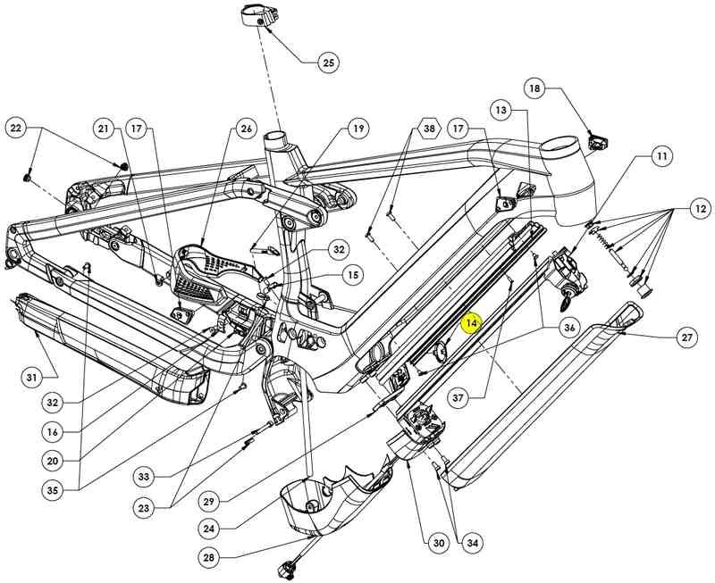The Electric Bike Shop Cube Battery Charger Mount 17-00432 MY18-22 34325