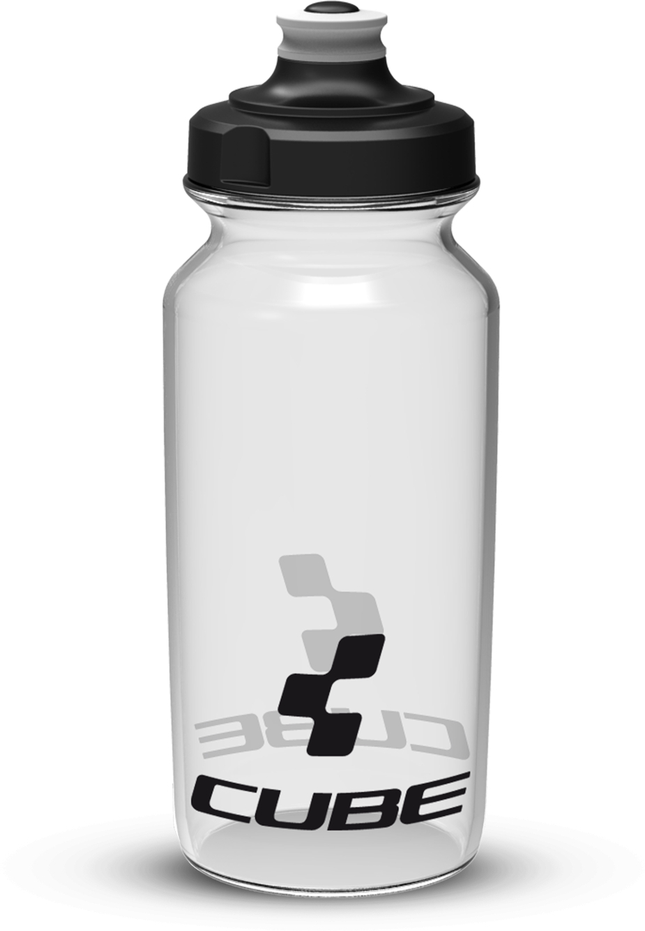 The Electric Bike Shop Cube Icon Water Bottle 0.5 Litres in Blue, Red, Green, Black or Clear 0.5L Clear