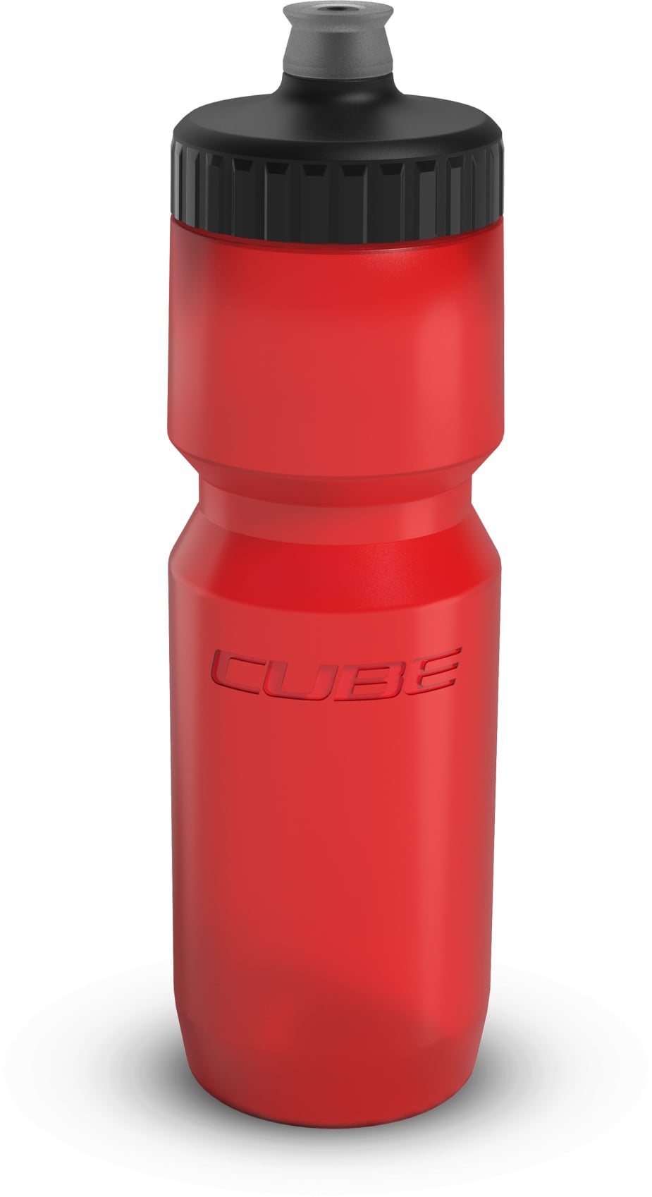 The Electric Bike Shop Cube Bottle Feather 0.75 Litres In Clear Or Red 0.75L Red