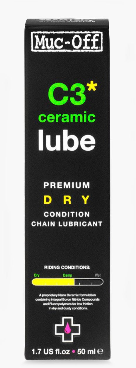 The Electric Bike Shop Muc-Off C3 Dry Weather Ceramic Lube 50ml or 120ml 50ml