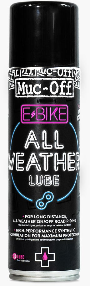 The Electric Bike Shop Muc-Off E-Bike All Weather Chain Lube Aerosol Spray 250ml Aerosol Spray 250ml
