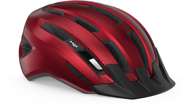 The Electric Bike Shop Met Downtown Mips® Hel in Red Small / Medium 52-58cm Red