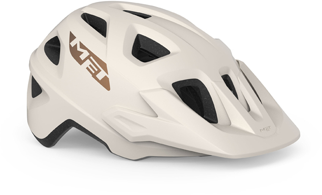 The Electric Bike Shop Met Echo MTB Hel In Titainum, White, Lime, Green, Or Black Small / Medium 52-57cm White And Bronze