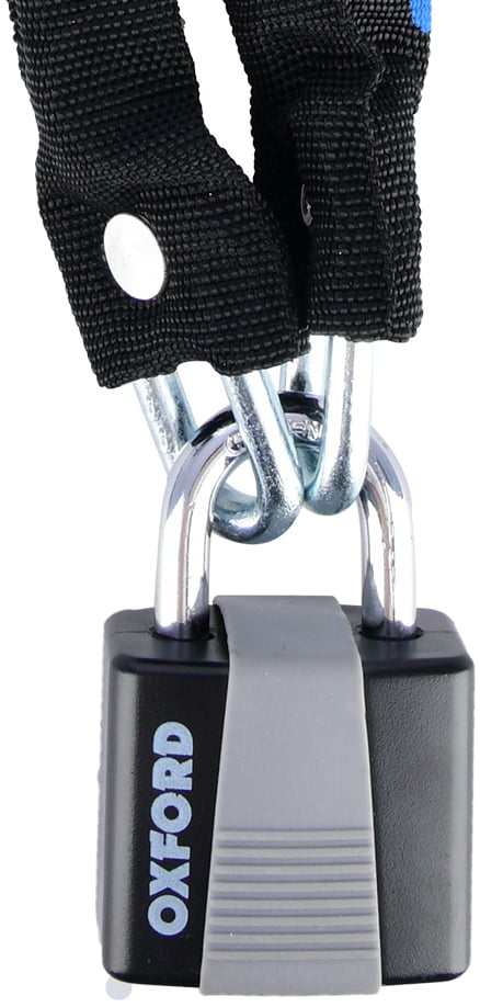 The Electric Bike Shop Oxford Chain 6 0.9m X 6mm Padlock in Black