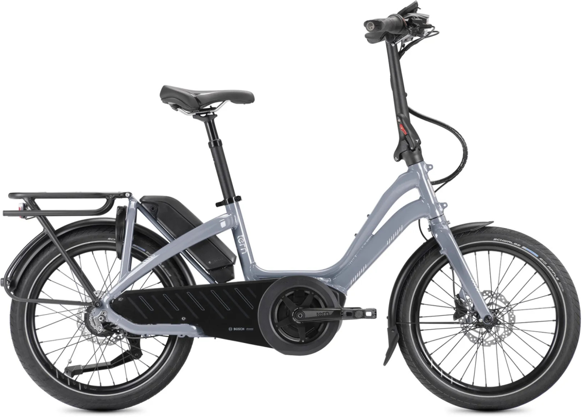 The Electric Bike Shop Tern NBD P8i Electric Cargo Bike With Hub Gears In Silver Blue Silver Blue